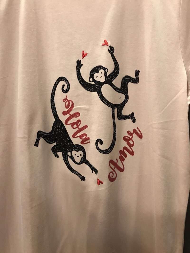 T-shirt color cipria con stampa - immagine 2
