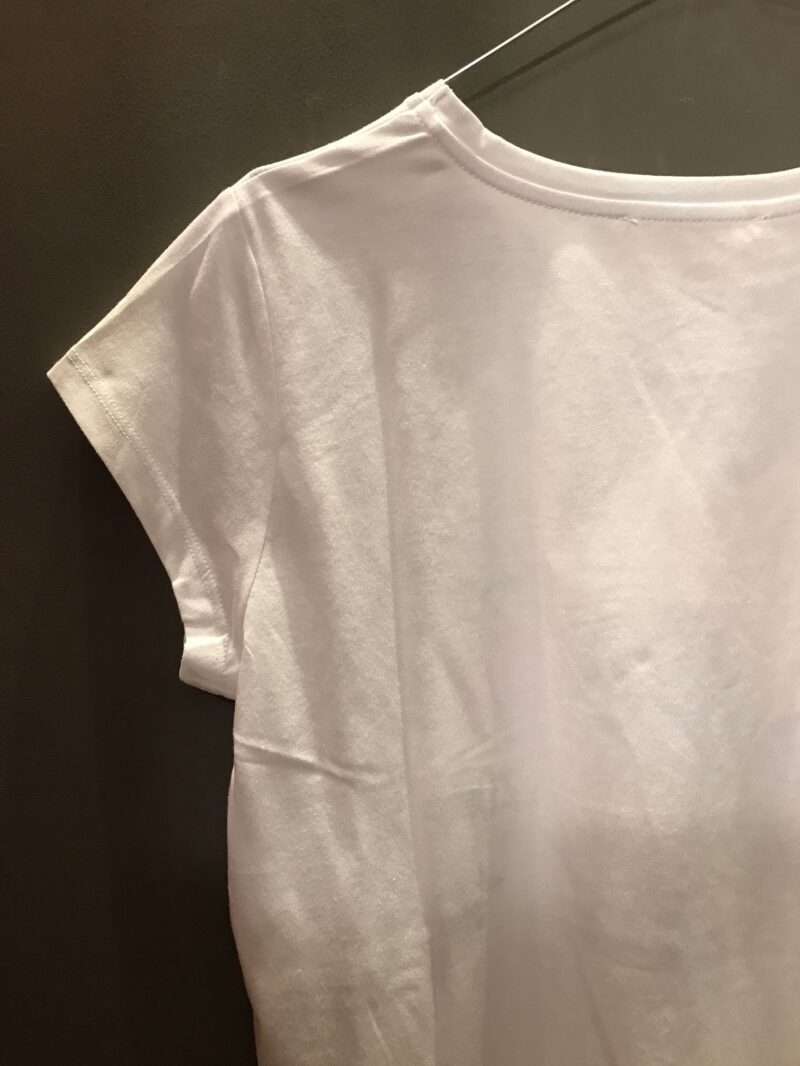 Tshirt bianca con stampa Cuore Sacro - immagine 4