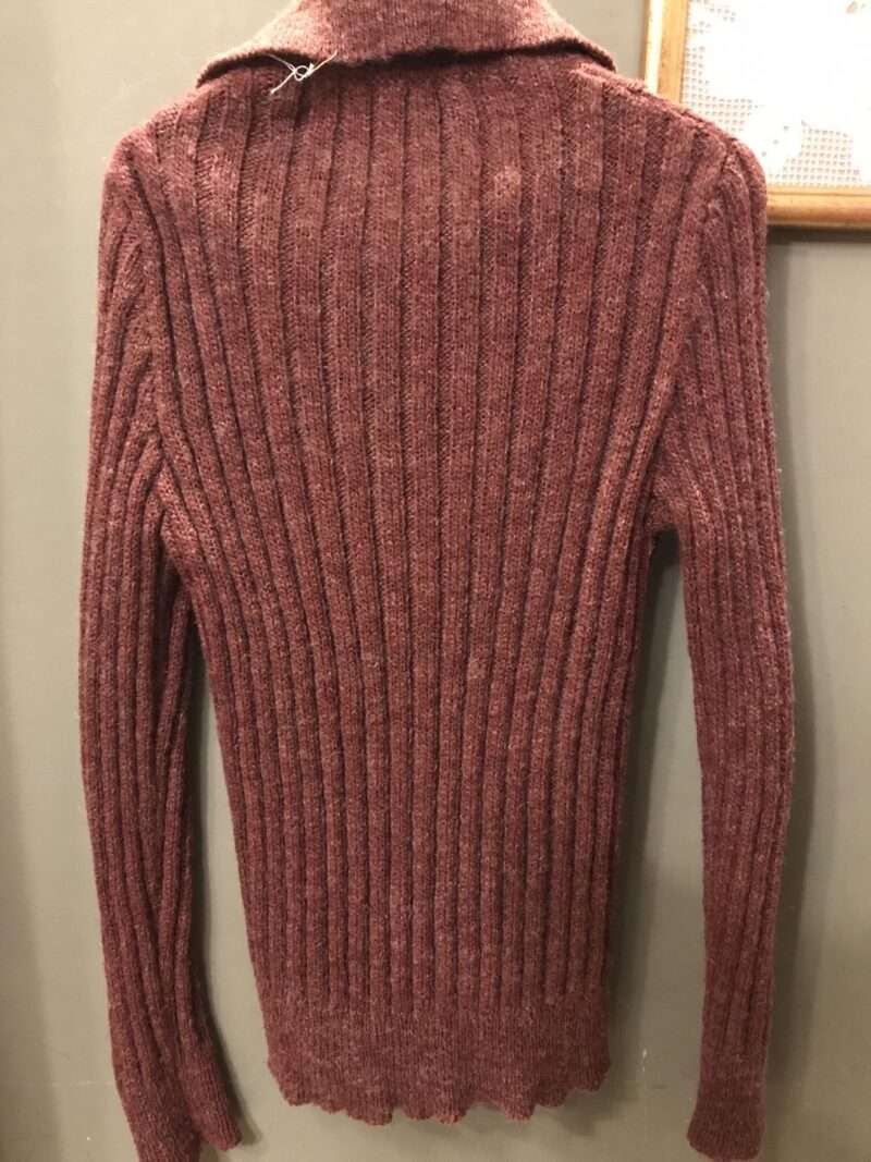 Pullover con bottoni e colletto 100% lana - immagine 4