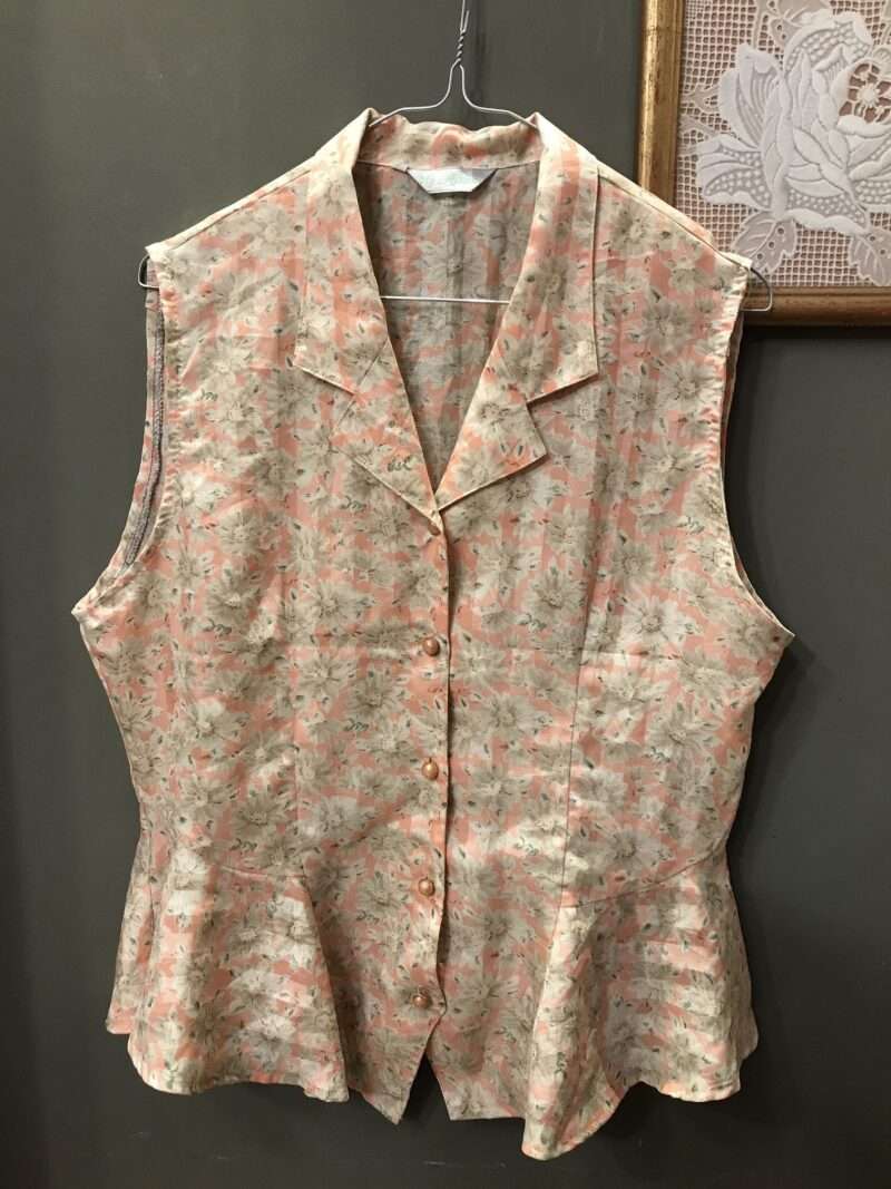 Camicia smanicata avvitata vintage