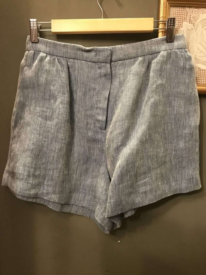 pantaloncino corto in cotone chambray