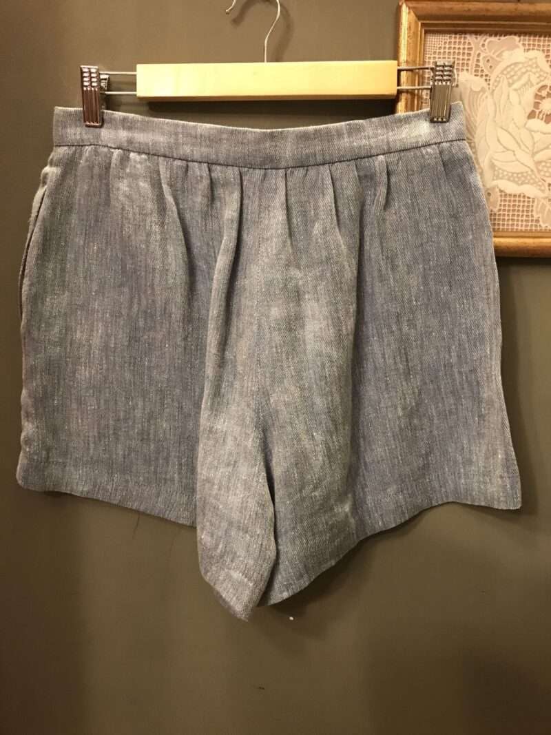 pantaloncino corto in cotone chambray - immagine 3