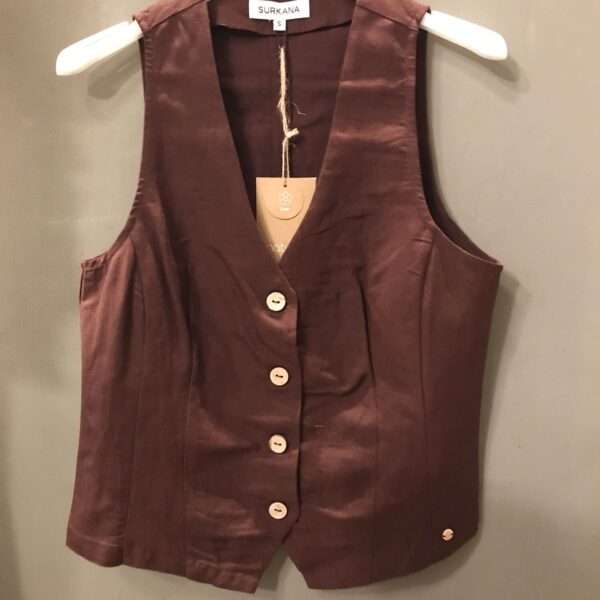 Gilet color choco Surkana