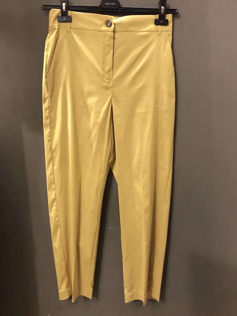 Pantaloni sigaretta color lime